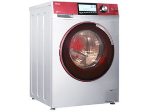 海爾XQG70-B1228 7公斤全自動滾筒洗衣機 紅色魅力與五金件細節(jié)解析